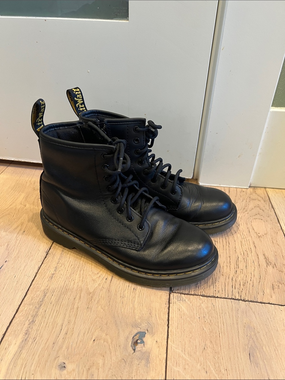 Dr. Martens Black Leather Lace-Up Ankle Boots